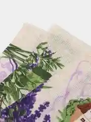 Лимонный кухонные полотенца из рогожки, набор 3 штуки, 45х60 см