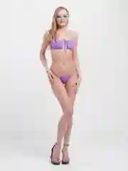 Лавандовый купальник раздельный женский