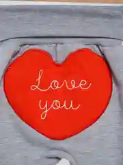Штанишки "Love you", серый, рост 62-68 см