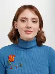 Брошь ручной работы "Лесная красавица"
