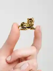 Золотой брошь "Тигр"