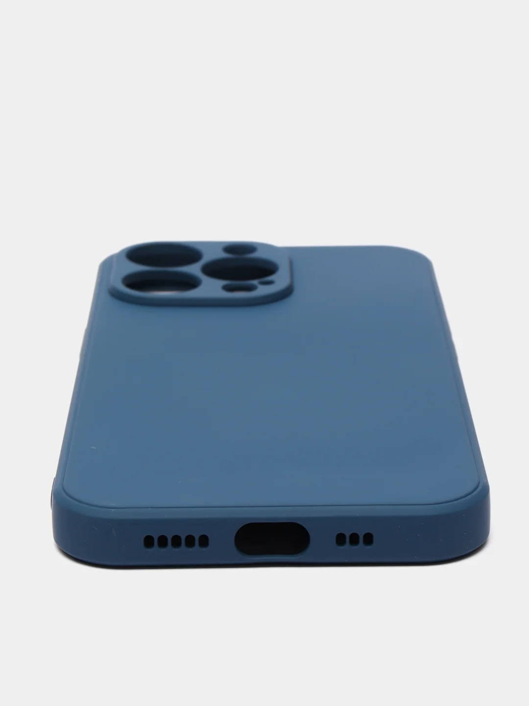 Темно-синий чехол с защитой камеры и мягкой подкладкой для iPhone 13 / 13 Pro / 12 Pro, 12 Pro Max, 11