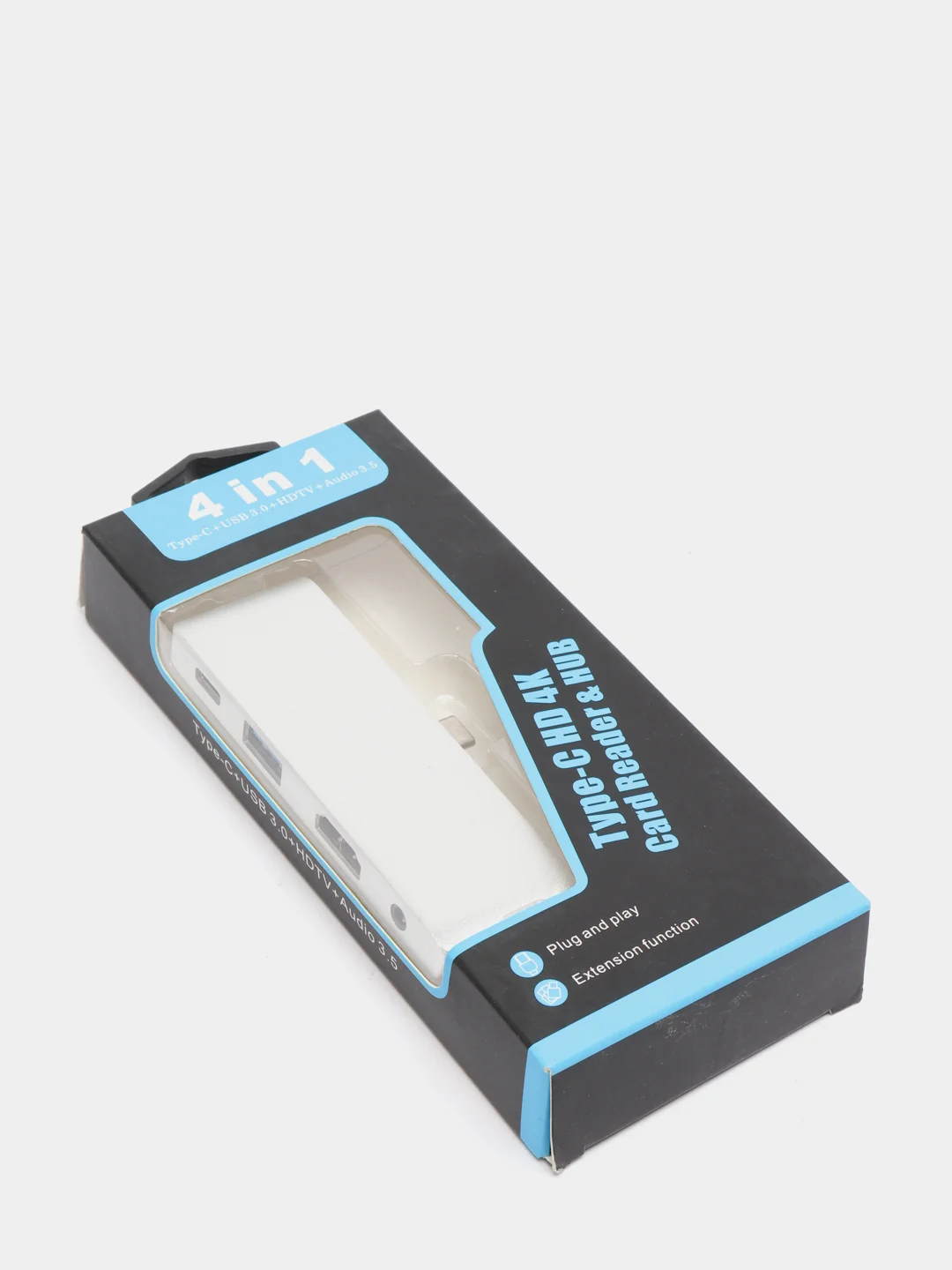 Переходник разветвитель 4K Type-C в HDMI + USB 3.0 + Type-C + Audio 3.5mm 4 в 1