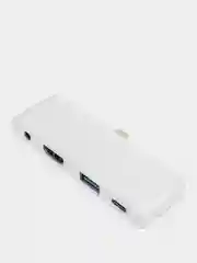Переходник разветвитель 4K Type-C в HDMI + USB 3.0 + Type-C + Audio 3.5mm 4 в 1
