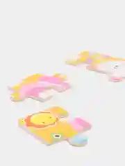 Конфетный деревянный пазл для детей