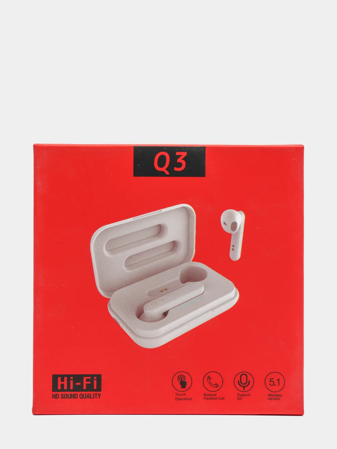 Беспроводные наушники Q3, зарядный кейс-повербанк, powerbank, 450 мАч, Bluetooth-гарнитура 5.1