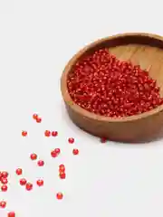 Бордовый бисер стеклянный мелкий, 30 гр