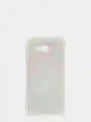 Красный чехол Samsung Galaxy A7 2017 / SM-A720, Галакси А7 2017, силиконовый с мраморным рисунком