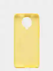 Желтый чехол Xiaomi Redmi K30 Pro / Poco F2 Pro с закрытым низом и бархатом внутри Silicone Cover