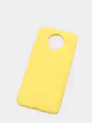 Желтый чехол Xiaomi Redmi K30 Pro / Poco F2 Pro с закрытым низом и бархатом внутри Silicone Cover