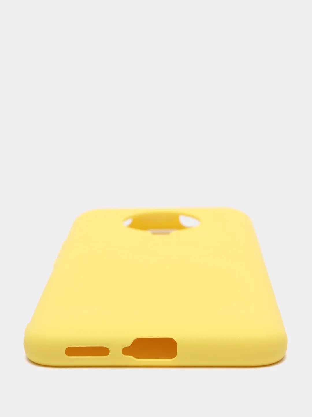 Желтый чехол Xiaomi Redmi K30 Pro / Poco F2 Pro с закрытым низом и бархатом внутри Silicone Cover