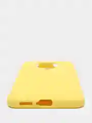 Желтый чехол Xiaomi Redmi K30 Pro / Poco F2 Pro с закрытым низом и бархатом внутри Silicone Cover