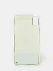 Лайм чехол на айфон iPhone 12 mini, чехол с переливающимся песком