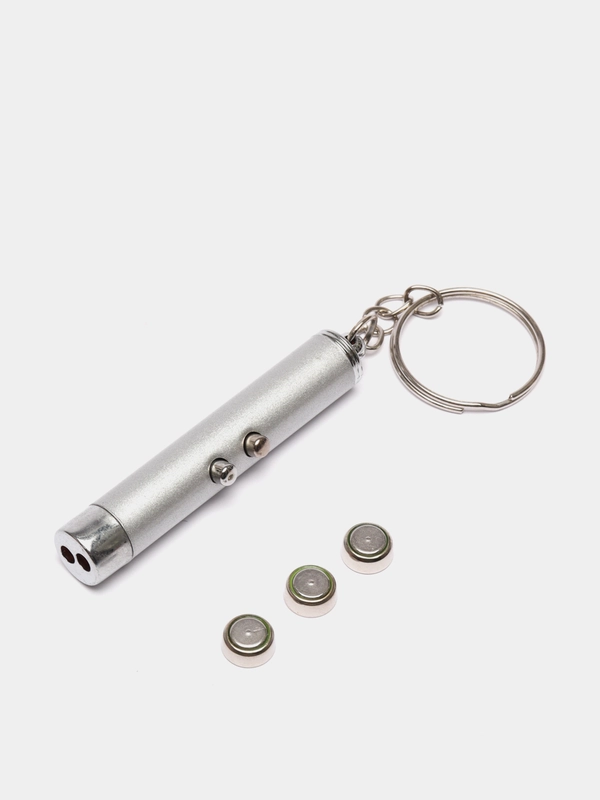 Лазерная указка с фонариком, игрушка для кошек, 6 см