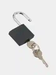 Замок навесной, серый, ширина 3,8 см