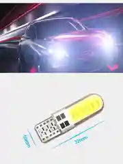 Белый автомобильная светодиодная габаритная LED лампа T10 W5W, для фар и салона автомобиля