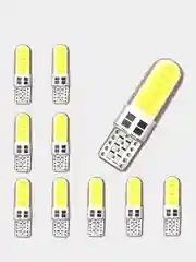 Белый автомобильная светодиодная габаритная LED лампа T10 W5W, для фар и салона автомобиля