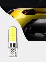 Белый автомобильная светодиодная габаритная LED лампа T10 W5W, для фар и салона автомобиля