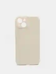 Белый чехол iPhone 13 Pro Max, силиконовый на айфон про макс