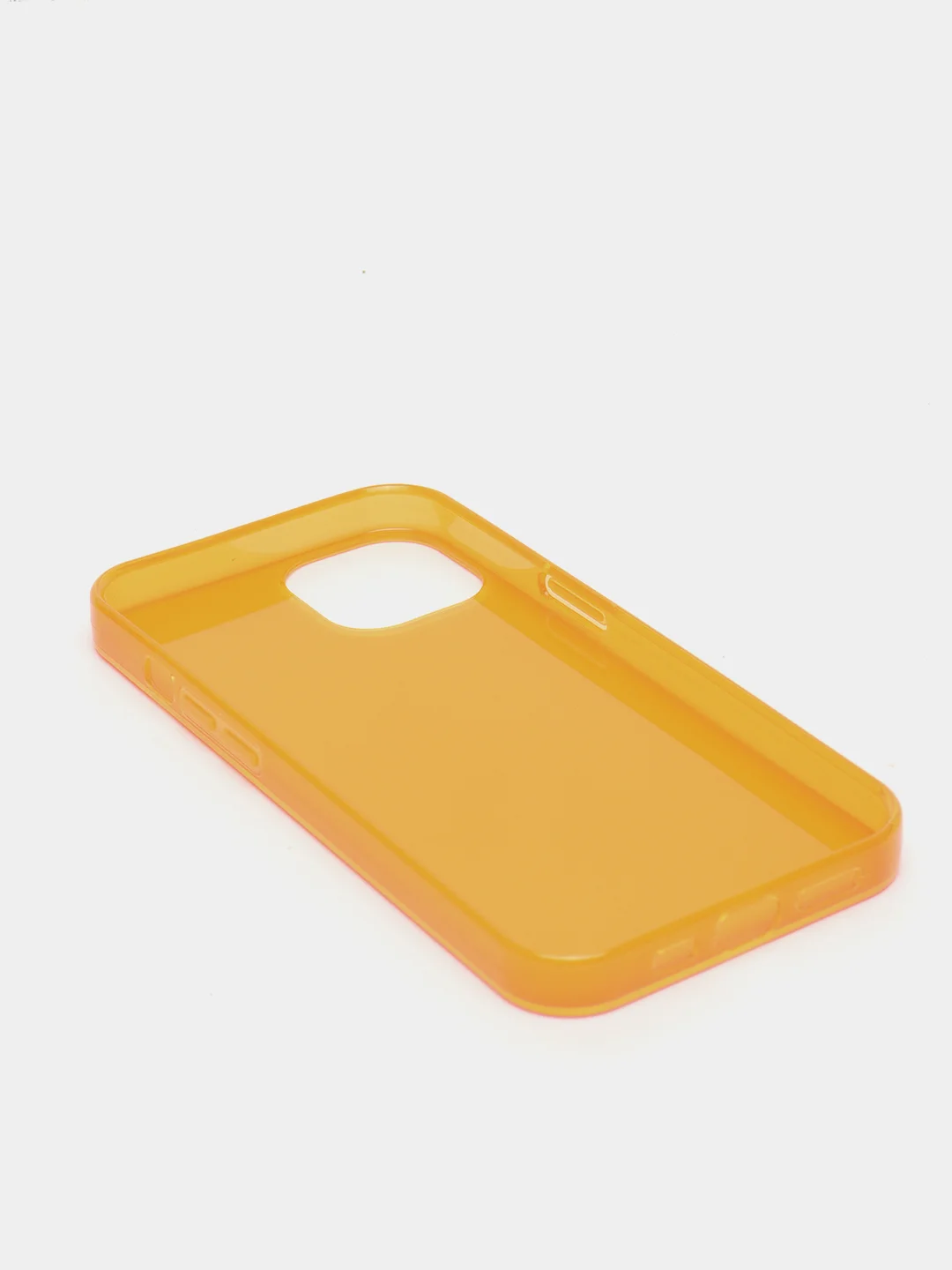 Оранжевый чехол для iPhone 13 / 13 Pro / 13 Pro Max силиконовый, неоновый, плотный, прозрачный