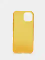 Оранжевый чехол для iPhone 13 / 13 Pro / 13 Pro Max силиконовый, неоновый, плотный, прозрачный