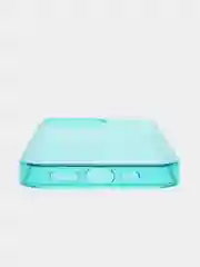 Бирюзовый чехол для iPhone 13 / 13 Pro / 13 Pro Max силиконовый, неоновый, плотный, прозрачный