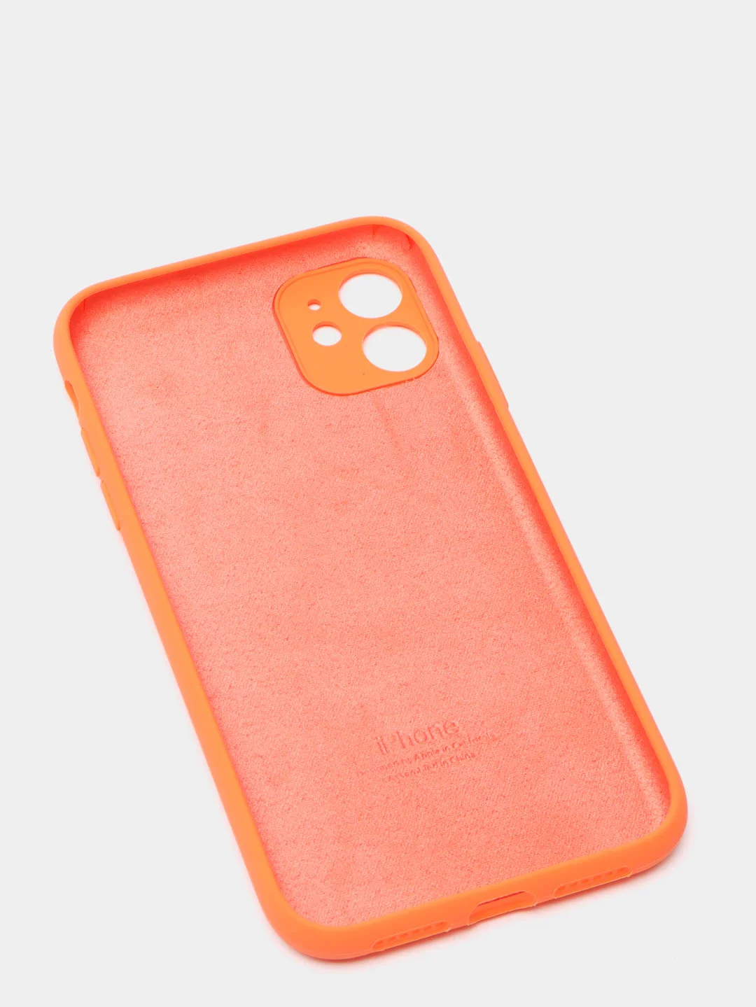 Манго чехол Silicone Case для iPhone 13 /11/12/12 ProMax с защитой камеры с бархатной подкладкой