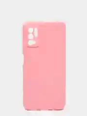 Розовый чехол силиконовый Xiaomi Redmi Note 10T / POCO M3 Pro, матовый, цветной