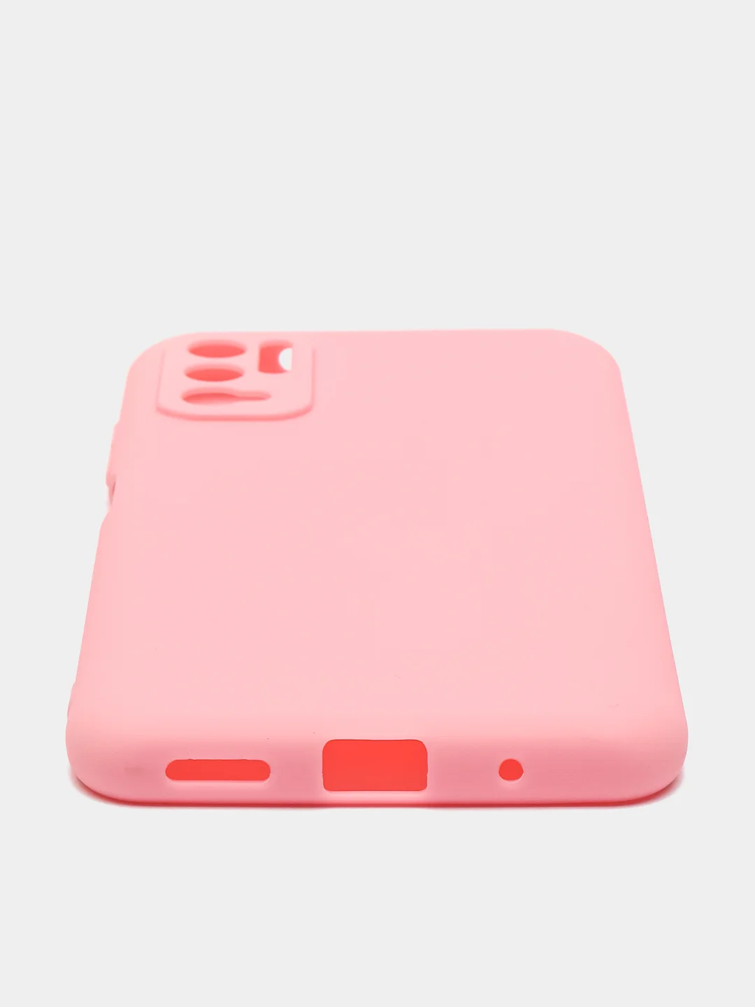 Розовый чехол силиконовый Xiaomi Redmi Note 10T / POCO M3 Pro, матовый, цветной