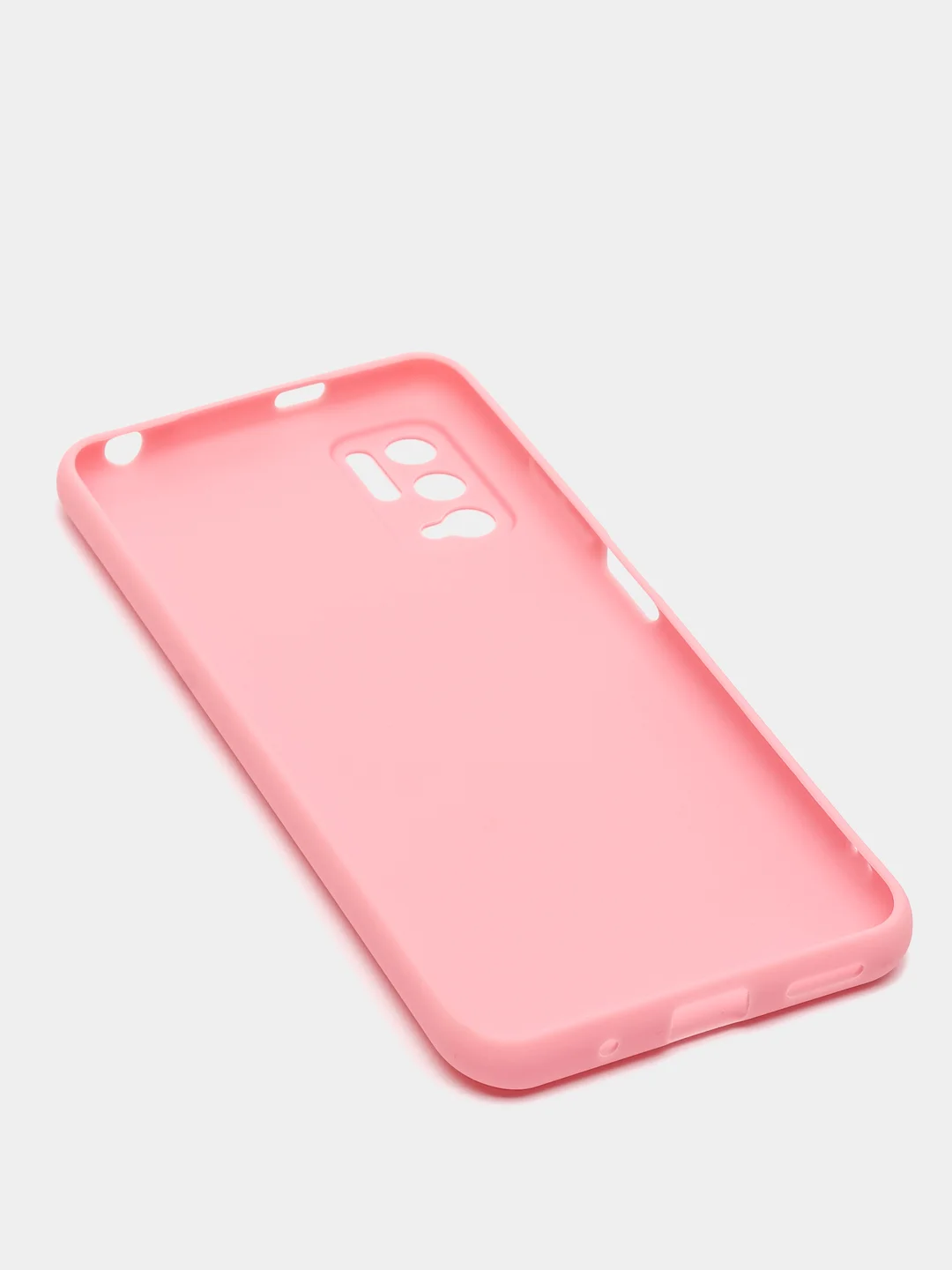 Розовый чехол силиконовый Xiaomi Redmi Note 10T / POCO M3 Pro, матовый, цветной