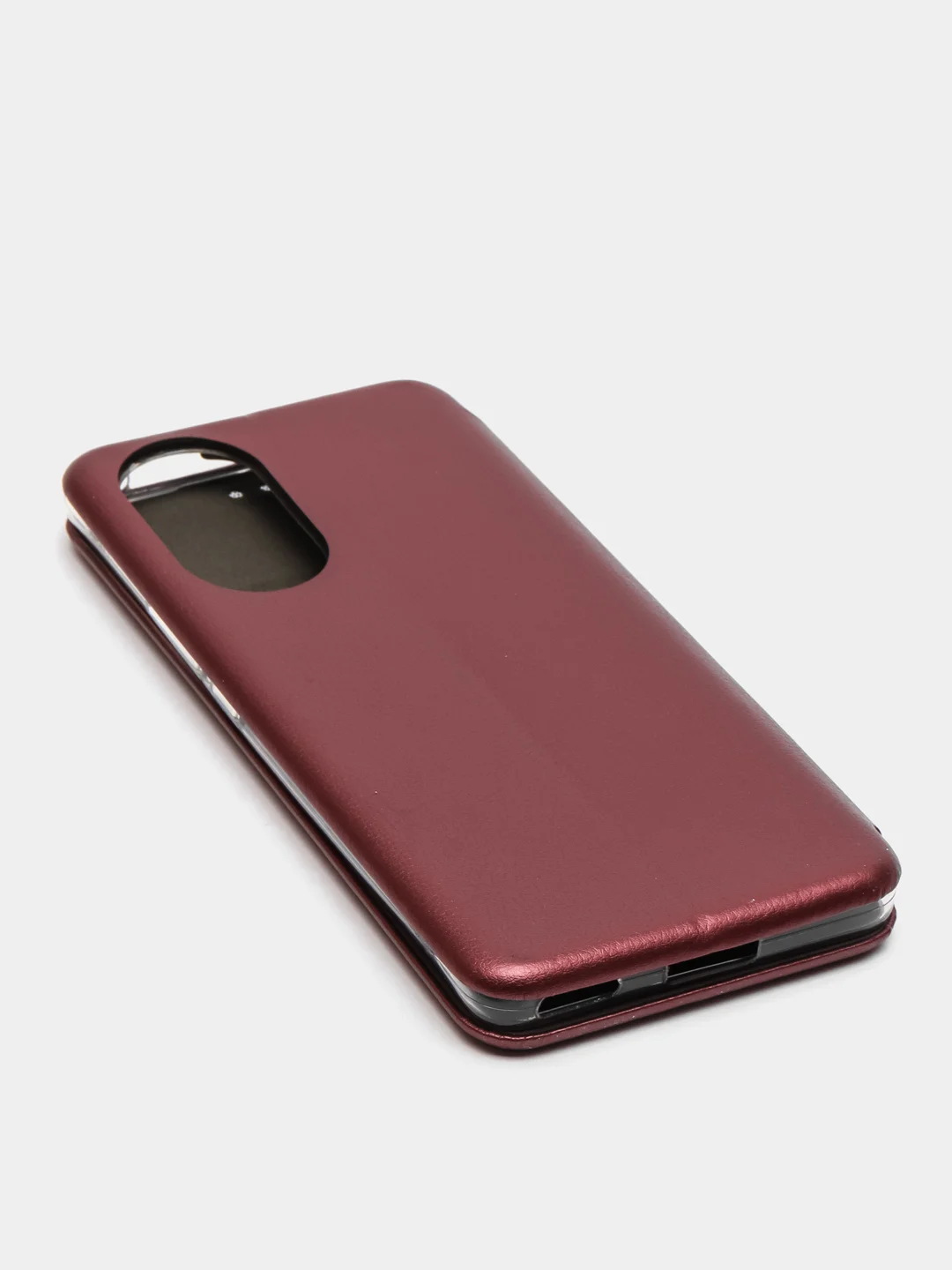 Багровый чехол-книжка Huawei Honor 50, Nova 9 (Хуавей Хонор 50, Нова 9)