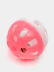 Розовый шарик для кошек с бубенчиком, 3,8 см