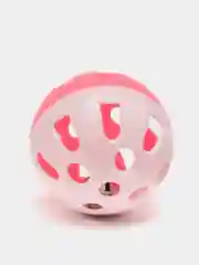 Розовый шарик для кошек с бубенчиком, 3,8 см