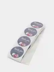 Серый наклейки спасибо, хендмейд, Handmade, Thank You, Thanks (набор из 20 шт) ручная работа