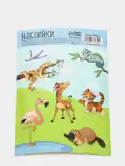 Лесной зеленый наклейки-стикеры для ежедневника.  Бумажные наклейки для творчества, 72 вида