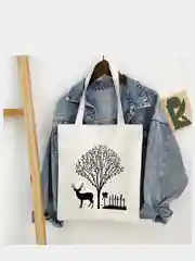 Коралловый сумка-шоппер с принтом