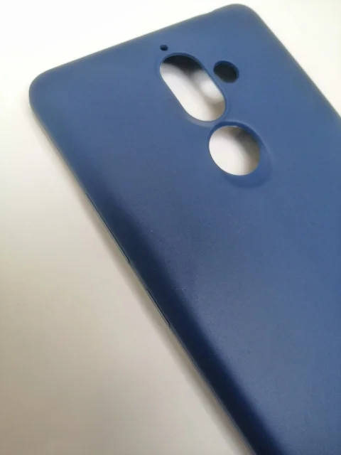Алый чехол для Nokia 6 2018/7 plus, силиконовый, однотонный