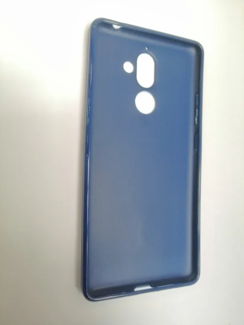 Алый чехол для Nokia 6 2018/7 plus, силиконовый, однотонный