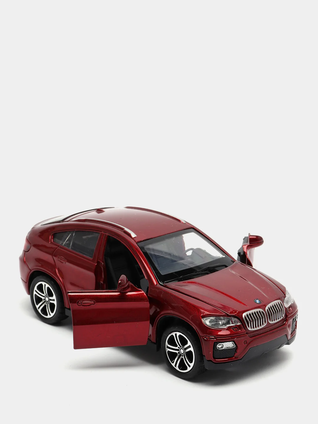Красный модель автомобиля BMW X6, металл