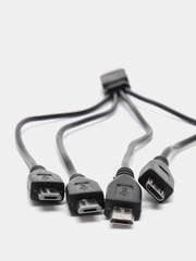 Кабель с 4 выходами Micro USB. шнур провод
