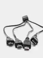 Кабель с 4 выходами Micro USB. шнур провод