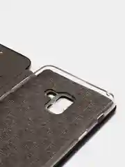 Черный чехол книжка для Samsung Galaxy A8, A5 (A530) (2018), Самсунг А8, А5