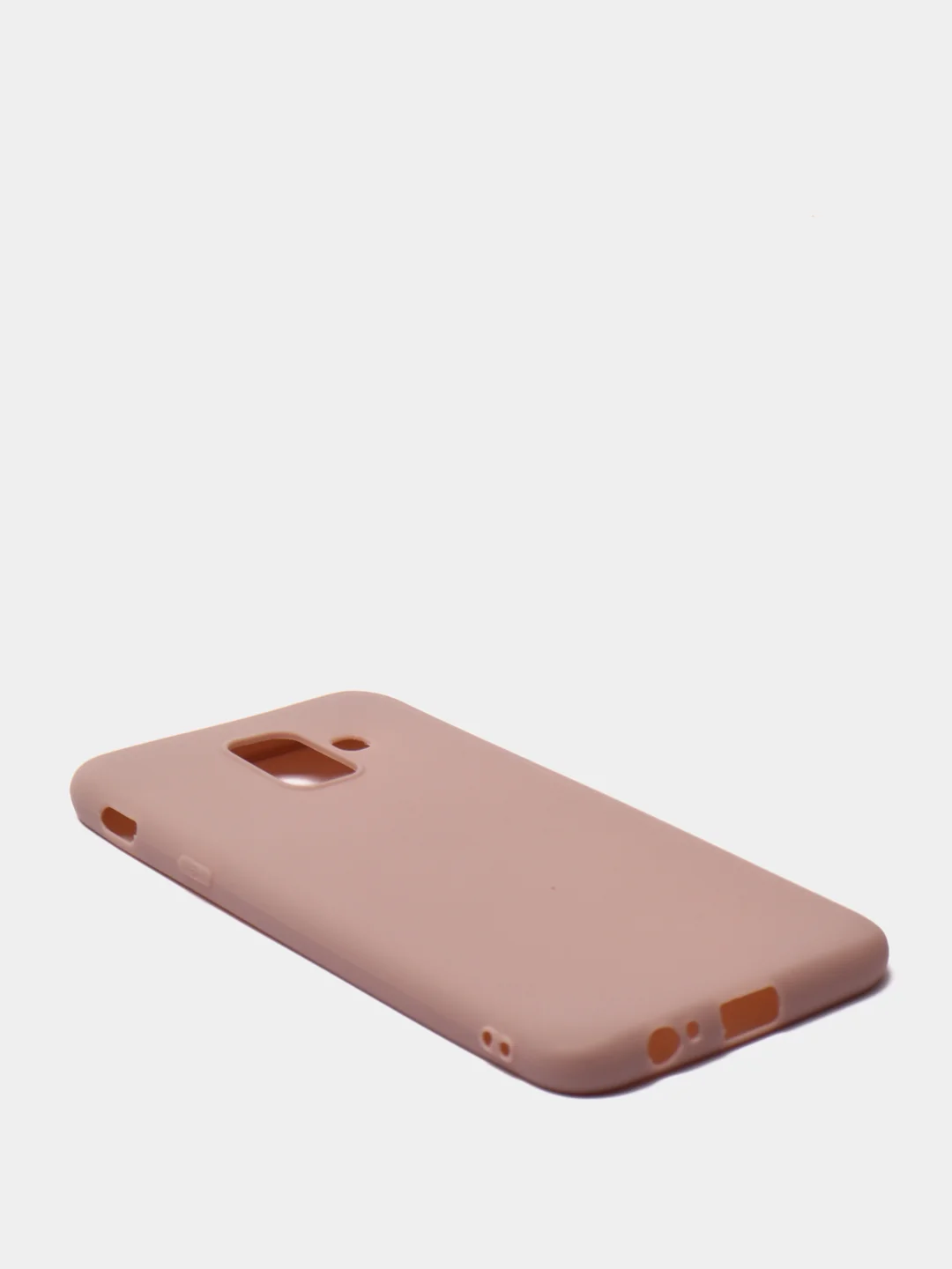 Бежевый чехол Samsung Galaxy A6 (2018), Самсунг Галакси А6 2018, силиконовый цветной матовый