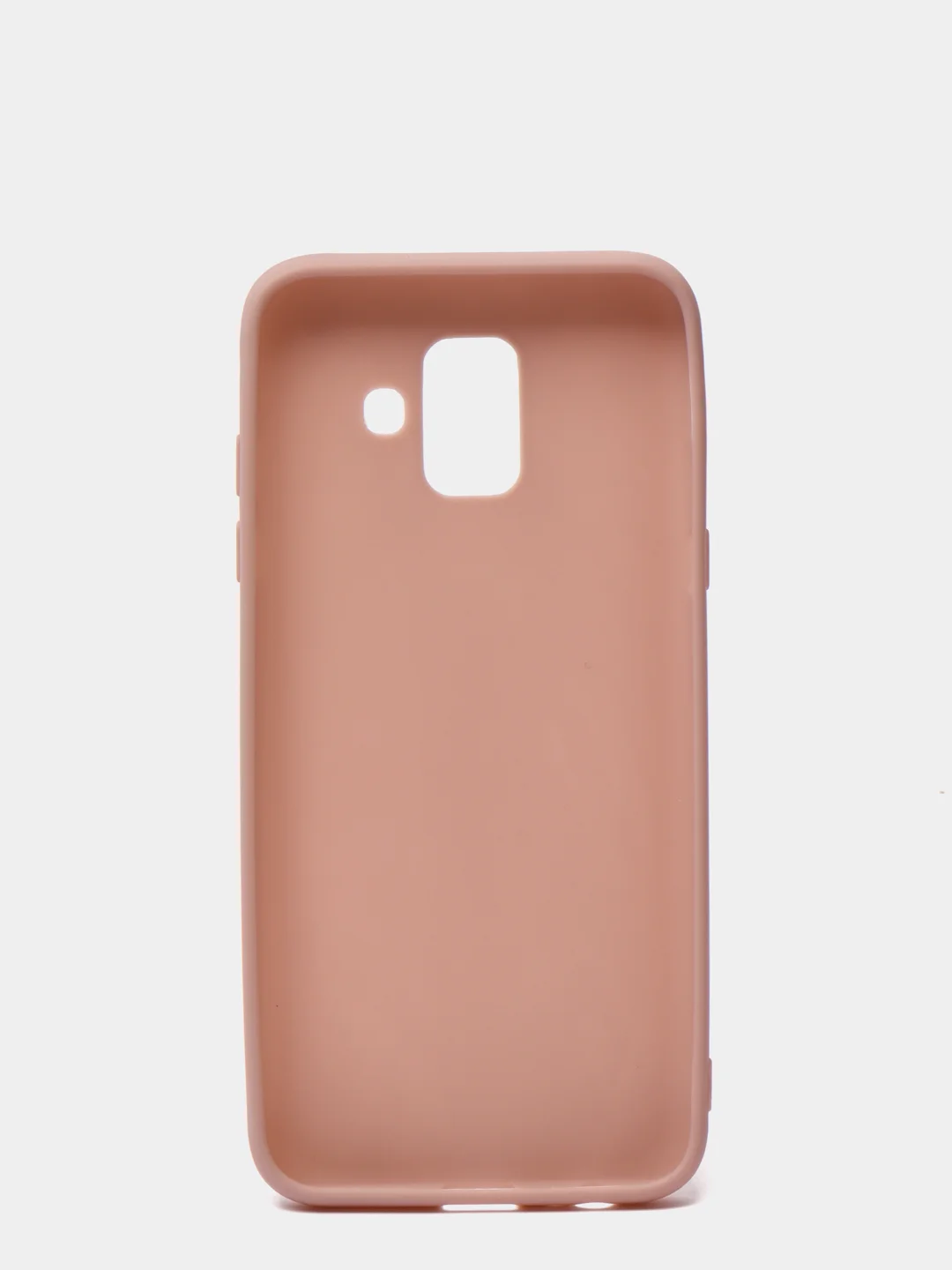 Бежевый чехол Samsung Galaxy A6 (2018), Самсунг Галакси А6 2018, силиконовый цветной матовый