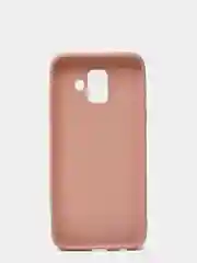 Бежевый чехол Samsung Galaxy A6 (2018), Самсунг Галакси А6 2018, силиконовый цветной матовый