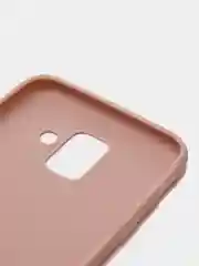 Бежевый чехол Samsung Galaxy A6 (2018), Самсунг Галакси А6 2018, силиконовый цветной матовый