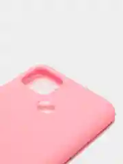 Розовый чехол силиконовый на Realme C21Y, матовый