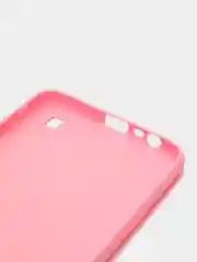 Розовый чехол силиконовый на Realme C21Y, матовый