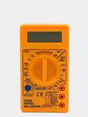 Мультиметр цифровой (тестер) DT-832 с звуковой прозвонкой, желтый