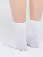 Белый носки хлопковые, унисекс